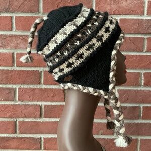 Turtle Fur 100% Wool Hat Hand Made in Nepal O/S NWOT